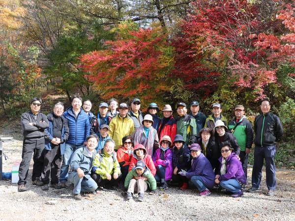 주차팀 중미산 산행