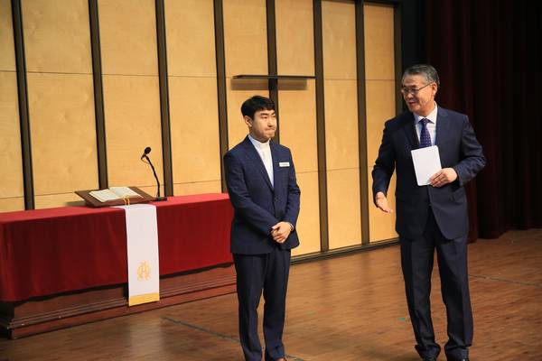 심홍섭 목사 사임식