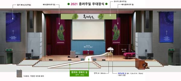 부활주일 무대장식