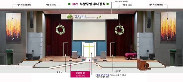부활주일 무대장식