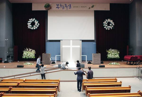 부활주일 무대장식