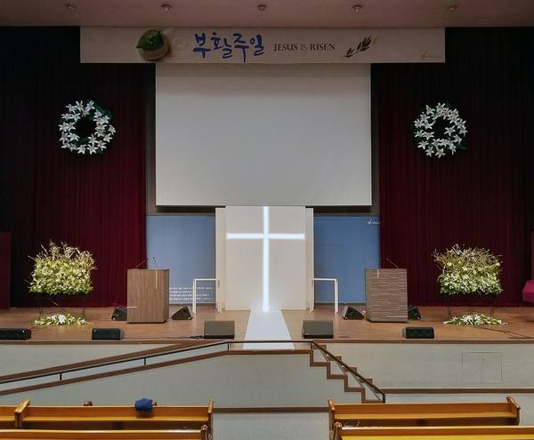 부활주일 무대장식