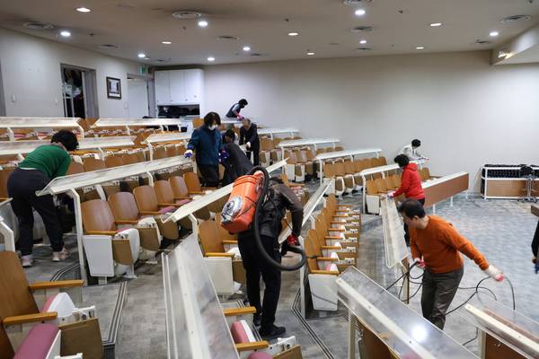 남녀선교괴 주관 교회대청소
