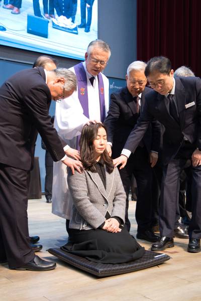 장로 안수집사 권사 임직식