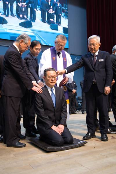 장로 안수집사 권사 임직식