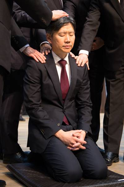 장로 안수집사 권사 임직식