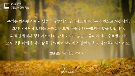 담임목사 3분메시지+한절묵상 20201101-20211017