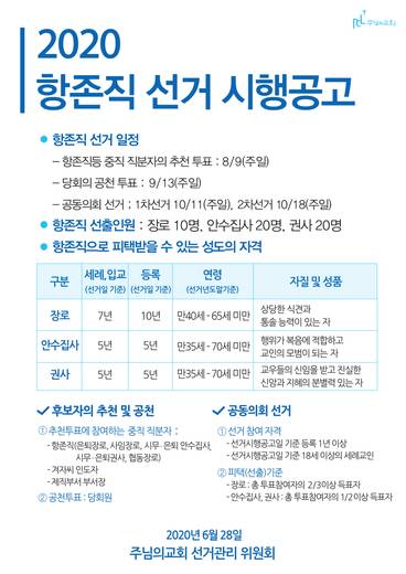 항존직 선거 2010-2020